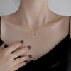 Outlet de Fábrica Colar de Trevo S925 Prata Versátil Design de Nicho Feminino Colar com Pingente de Sentido Avançado Acessórios