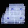 Caja de almacenamiento de accesorios de joyería, material de almacenamiento de piezas, caja de plástico con tapa, pendientes, pulseras, collares, caja desmontable