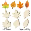 12 peças de madeira oca inacabadas para DIY de Halloween, pingentes de fantasma, aranha, abóbora, decorações para festa de Halloween