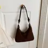 Retro Hombro Único Simple 2026 Mujer Coreana Oblicua Nicho Pequeño Moda Otoño Cruzada Versátil Axila Bolso Diario Nuevo de Mano Viaje