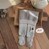 Leggings de Menina Outono e Inverno Forradas com Lã Espessas Cor Pura Meia-Calça Infantil Bebê Bebê Leggings Quentes