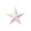 Pingente de estrela de cinco pontas banhado a ouro Pingente de estrela corrente para celular chaveiro Decoração tridimensional material Acessórios para joias DIY