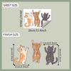 Adesivos de Vidro Divertidos F682 Desenho Três Gatinhos Adesivos para Carro Decoração de Fundo Adesivos Decorativos Atacado Autoadesivo UV