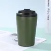 Copo Térmico Portátil de Aço Inoxidável de Alto Valor Estético com Marcações de Escala, Copo de Café para Beber Diretamente, Caneca de Viagem Mais Vendida no Exterior