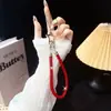 Cordón Corto de Diamantes Completos Cuerda de Muñeca de Lujo Incrustada con Diamantes Llave Identificación Cadena Anti-Pérdida Personalizada Nueva Cuerda de Mano para Exportación