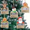 Cartera Navideña de Amazon Transfronteriza Decoraciones Navideñas Colgante de Madera Cartera para Árbol de Navidad Clip para Billetes Adornos Colgantes