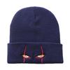 Pennywise Ojos Aterradores Ojos de Payaso de Terror Gorro de Punto Bordado Cálido Jersey Hip-Hop Gorro de Lana