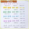 Macaron com Laço Colorido Acessórios para Unhas Estilo Japonês Strass de Resina Laço Flutuante Kt Acessórios de Unha Vestíveis DIY