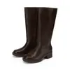 Nuevas botas de vaquero occidentales estilo vintage europeo y americano para mujer, tallas grandes para otoño e invierno
