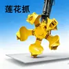 Garra Hidráulica Rotativa de Cinco Lâminas Qiancheng para Escavadeira, tipo Lótus, para Sucata de Aço, Sucata de Ferro e Minério