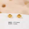 Cuentas espaciadoras de plata S925 chapadas en oro antiguas accesorios para joyería hecha a mano DIY accesorios Wenwan joyería Alto sentido