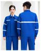 Roupa de Trabalho Antiestática 100% Algodão para Homens Primavera e Outono Roupas de Proteção do Trabalho Top Oficina de Fábrica Faixa Refletiva Roupas de Segurança para Construção