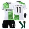 2324 Liverpool Visitante Jersey Verde Número 11 Salah 27 Nunez 66 Arnold Aficionado al Fútbol Modelo Nuevo