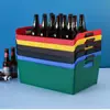 Hielera gruesa de plástico para cesta de cerveza, cubo de hielo, barril de vino cuadrado, caja de vino, gran capacidad, marco para cerveza, portátil, KTV, bar, espectáculo nocturno