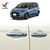 Adequado para Toyota 22 Sienta modificado porta externa galvanoplastia decorativa tampa maçaneta maçaneta maçaneta guarnição especial