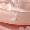 Collar de Estrella Vintage Francés S925 de Plata Pura para Mujer, Delicado y Artístico, Diseño Único, Cadena Dulce para Clavícula, Disponible para Dropshipping