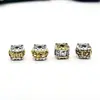 Al por mayor DIY hecho a mano dos colores con cuentas Xizang aleación de plata agujero grande cuentas de barril Xiangyun seis palabras cuentas sueltas pulsera collar accesorios