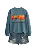 El otoño es mi color favorito sudadera versátil holgada para mujer comercio exterior transfronterizo Amazon al por mayor