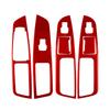 Adecuado para Ford Ruijie 15-19 fibra de carbono panel elevador de puerta pegatinas decorativas accesorios de modificación interior del coche