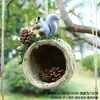 Colgante de Patio Escena de Nido de Pájaro Colgante Hecho a Mano Nido de Pájaro de Paja Micro Paisaje Balcón Tienda Jardín de Infancia Pared Bosque