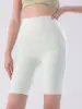 Shorts de yoga para mujer que levantan el trasero, shorts de fitness, moldeadores de glúteos de durazno, control de abdomen, elásticos, de longitud media, delgados de verano, no transparentes