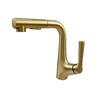 Lavabo Blanco Leche Grifo Extraíble Cajón de Baño Ajustable 4 Puntos Encimera de Baño Lavabo Caliente y Frío