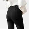 Pantalones de maternidad para primavera, largo cropped, pierna recta, con aberturas, pantalones talla grande para usar afuera, ropa profesional de verano, pantalones acampanados
