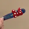 Elegante Pinza de Pato Roja con Lazo para Mujer, Pinza para el Pelo de Línea Única de Nuevo Estilo de Alta Gama 2025 para la Parte Posterior de la Cabeza, Pasador
