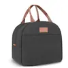 Bolsa térmica portátil transfronteriza para el trabajo, bolsa térmica popular, bolsa de almuerzo engrosada con papel de aluminio, bolsa de picnic para mantener la frescura
