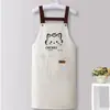 Delantal impermeable y a prueba de aceite, delantal de cocina nuevo y elegante para uso doméstico, uniforme de trabajo, resistente a las manchas, adecuado para restaurantes, ropa de trabajo unisex