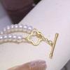 Accesorios de bricolaje S925 plata esterlina collar simple hebilla perla pulsera suéter cadena otbuckle pulsera de cuentas conexión hebilla de plata