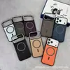 Venta al por mayor de fábrica Adecuado para Funda de Teléfono Móvil Iphone17Pm Patrón de Kevlar Apple 16Pro Anticaída Magnética Cubierta Protectora