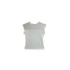 Camiseta Feminina Yu Yi Estilo Casual Gola Redonda Manga Curta Verão Emagrecedora Valoriza o Corpo Versátil Temperamento Top Simples 260380