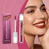 Brillo de Labios Transparente y de Tono Uniforme Zephoco (Rojo-Naranja) con Color Natural, Acabado Brillante, Suave y No Pegajoso, Hermoso Brillo de Labios