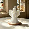 Velas perfumadas en forma de corazón con temática de Pascua y ángel, decoraciones para la iglesia, iluminación ambiental y recuerdos - Velas hechas a mano para ventas transfronterizas