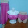 Falda de baño desechable sin tirantes para salón de belleza, sudadera para mujer, gruesa, para el pecho, no tejida, para sauna, con abertura en el pecho