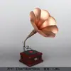 Ornamento Modelo de Gramofone Retrô Antigo Toca-Discos de Vinil Decoração Suave Criativa para Casa Adereços de Fotografia