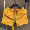 Calça de Verão Masculina Calça de Praia Estilo Coreano Calça Tripla Shorts de Secagem Rápida Cor Doce Solta Fina Tendência Shorts Esportivos