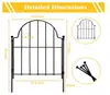 Valla Decorativa de Jardín Transfronteriza Alambre Metálico Antióxido para Exteriores Malla de Valla de Jardín Valla de Límite para Hogar y Comunidad
