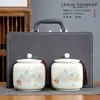 Tarro de Cerámica para Té Tarro Vacío Tarro Sellado Tamaño Grande Hogar Té Negro Té Verde Longjing Pu'er Tarro de Almacenamiento Tarro de Almacenamiento de Té a Prueba de Humedad