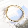 Nueva Llegada Pulsera Irregular Simple para Mujer Color Oro Anillo Nicho Clásico Lujo Ligero Superficie Ligera Pulsera Irregular Simple