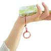 Anillo de cristal de fresa natural anillo de anillo de teléfono móvil colgante anillo de ágata natural anillo para correr adornos colgantes para unidad USB al por mayor