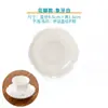 Soporte para taza de té de porcelana blanca jade grasa de oveja posavasos pequeño soporte para taza juego de té kung fu de cerámica coordinación cero ceremonia del té almohadilla aislante anti-quemaduras