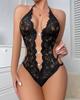Comércio Exterior Transfronteiriço Nova Roupa Feminina Popular da Amazon Temperamento Amarrado Sexy Amor Joias Macacão de Renda Justaposta