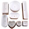 Macetas para Suculentas Macetas de Cerámica para Suculentas Macetas de Porcelana Blanca Macetas Simples Hechas a Mano Plantas Suculentas Flores Pequeñas Huaishai