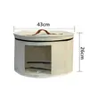 Balde de Armazenamento para Chapéu de Feltro, Caixa de Armazenamento para Chapéu Estilo Zíper com Janela Transparente, Bolsa de Armazenamento de Chapéu Portátil Conveniente à Prova de Poeira