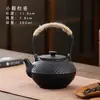 Conjunto de chaleira para fogão com aquecedor de chá, chaleira de fogão a carvão, panela com alça lateral de cerâmica, panela com viga de elevação de grés, panela de cerâmica, panela à prova de lenha