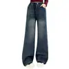 Jeans de Otoño e Invierno para Niñas 2026 Nuevos Casuales Estilo Coreano para Niña Jeans Rectos Engrosados Forrados de Felpa para Niños Medianos y Grandes