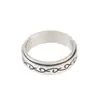 Xiyin Aliexpress Anillo Europeo y Americano para Alivio del Estrés y Reducción de la Presión Arterial Anillo Giratorio Corazón Personalizado de Moda para Hombre Rotación