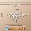 Tira de Borda para Parede de Fundo de TV com Flor de Canto Francês em Linha de PU Imitação de Gesso Tira Decorativa Teto Estilo Europeu Americano